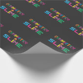 Gymnastik und schlankes, liebendes Kid Tumbling At Geschenkpapier (Ecke)