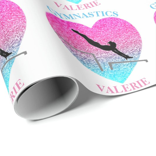 Gymnastik Uneven Bars Geschenkpapier (Rolleneckpunkt)