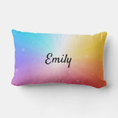 Gymnastik Uneven Bars Rainbow Stars Personalisiert Lendenkissen (Rückseite)