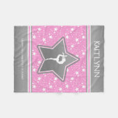 Gymnastik unter den Sternen im Rosa mit IHREM Fleecedecke (Vorderseite (Horizontal))