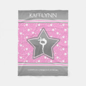 Gymnastik unter den Sternen im Rosa mit IHREM Fleecedecke (Vorderseite)