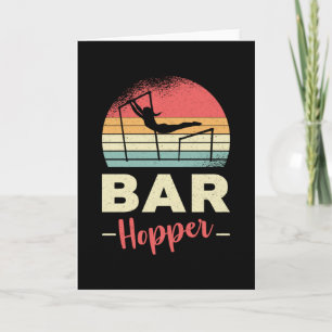 Gymnastik Unven Bar Hopper Acrobat Retro Gymnast Karte