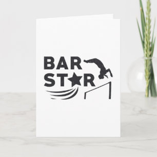Gymnastik Unven Bar Star Acrobat Beam Gymnast Karte