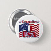 Gymnastik USA Button (Vorne & Hinten)