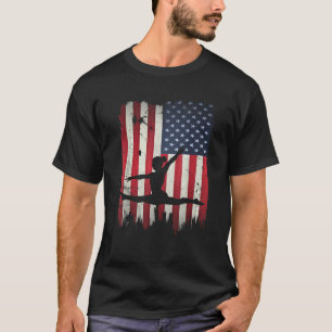 Gymnastik USA Flag 4. Juli Gymnast P T-Shirt