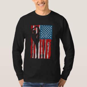 Gymnastik Usa Flag Gymnast Mama Vater Parent Us Gy T-Shirt