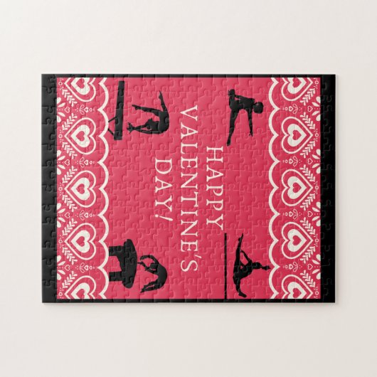 Gymnastik Valentinstag Puzzle (Horizontal)