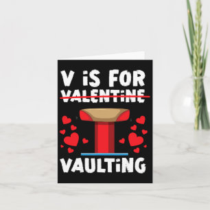 Gymnastik Valentinstag V ist für Valentine Vault g Karte