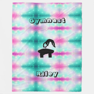 Gymnastik Vault Gymnast Custom Fleece Blankon