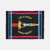 Gymnastik Vault Life ist besser Fleecedecke (Vorderseite (Horizontal))