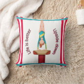 Gymnastik Vault Life ist besser Kissen (Decke)