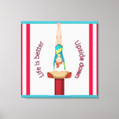 Gymnastik Vault Life ist besser Leinwanddruck (Vorderseite)