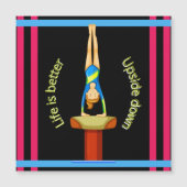 Gymnastik Vault Life ist besser Magnetkarte (Vorderseite)