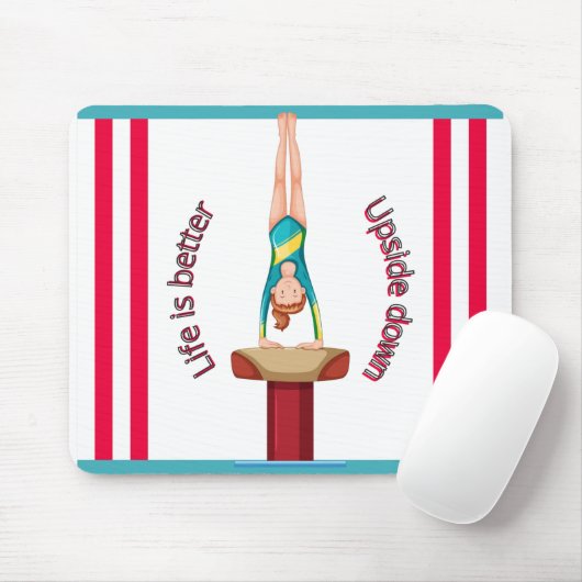 Gymnastik Vault Life ist besser Mousepad (Mit Mouse)