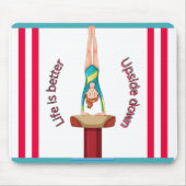 Gymnastik Vault Life ist besser Mousepad (Vorne)
