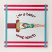 Gymnastik Vault Life ist besser Puzzle (Horizontal)