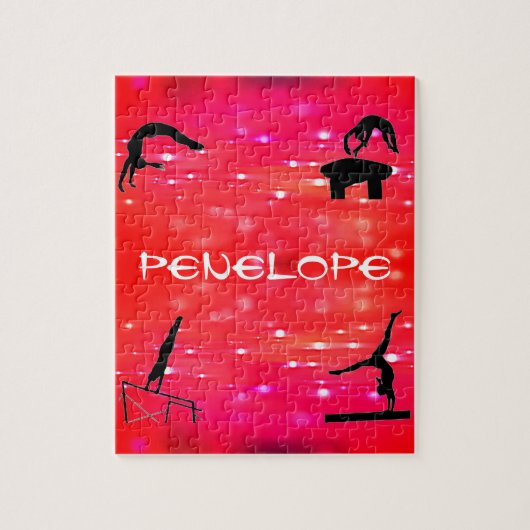 Gymnastik Veranstaltungen Personalisiert Girl Puzz Puzzle (Vertikal)