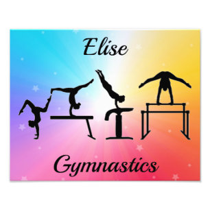 Gymnastik Veranstaltungen Rainbow Foto Print