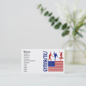 Gymnastik Vereinigte Staaten Visitenkarte (Stehend Vorderseite)