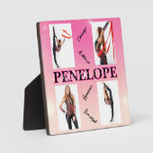 Gymnastik verworren Pink 4 Foto Förderung Fotoplatte (Vorderseite)