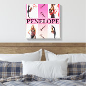 Gymnastik verworren Pink 4 Foto Förderung Leinwanddruck (Insitu (Schlafzimmer))