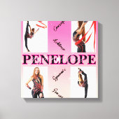 Gymnastik verworren Pink 4 Foto Förderung Leinwanddruck (Vorderseite)