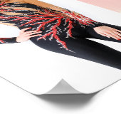 Gymnastik verworren Pink 4 Foto Förderung Poster (Ecke)