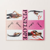 Gymnastik verworren Pink 4 Foto Förderung Puzzle (Horizontal)