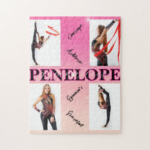 Gymnastik verworren Pink 4 Foto Förderung Puzzle