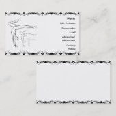 Gymnastik Visitenkarte (Vorne/Hinten)