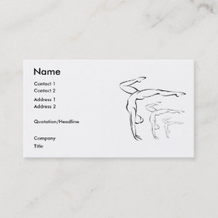 Gymnastik Visitenkarte