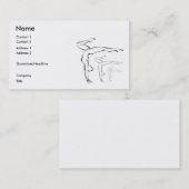 Gymnastik Visitenkarte (Vorne/Hinten)