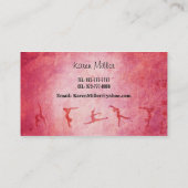 Gymnastik-Visitenkarten Visitenkarte (Rückseite)