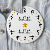 Gymnastik, Weiblichkeit, Goldstars Button (Beispiel)