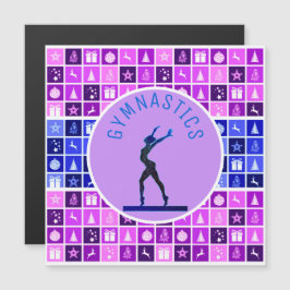 Gymnastik Weihnachten Thema Magnetkarte