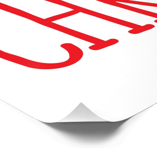 Gymnastik Weihnachts-Elf auf Beam Poster (Ecke)