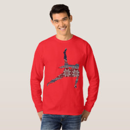 Gymnastik-Weihnachtsstrickjacke - die Silhouette T-Shirt