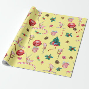 Gymnastik Weihnachtswrapping Paper Individuelle Na Geschenkpapier