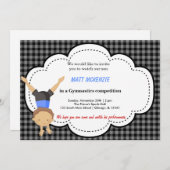 Gymnastik-Wettbewerb Junge Einladung (Vorne/Hinten)