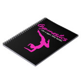 Gymnastik wie Sport nur härter Notizblock (Linke Seite)