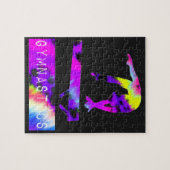 Gymnastik Wild Animal Print Balancing Beam Puzzle (Horizontal)