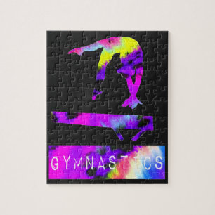 Gymnastik Wild Animal Print Balancing Beam Puzzle