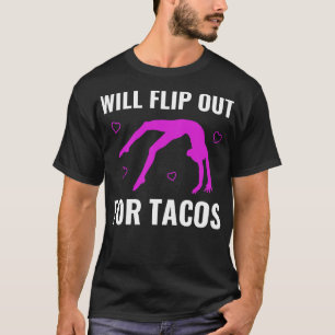 Gymnastik wird für Tacos Funny Cheerlead Gedreht T-Shirt