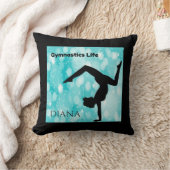 Gymnastik wirft Kissen, personalisierten Namen. Kissen (Decke)