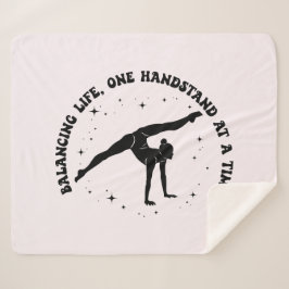 Gymnastik-Wohngestaltung für ausgewogenes Leben Sherpadecke