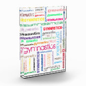 Gymnastik Word Art Foto Block (Links)