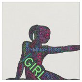 Gymnastik Word Art Version 3 Stoff (Nahaufnahme)