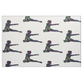 Gymnastik Word Art Version 3 Stoff (Fat Quarter (45,7 x 55,9 cm))