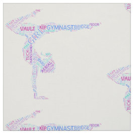 Gymnastik Word Art Version 4 Stoff