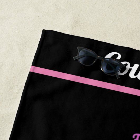 Gymnastik Word Cloud Strandtuch (Beispiel)